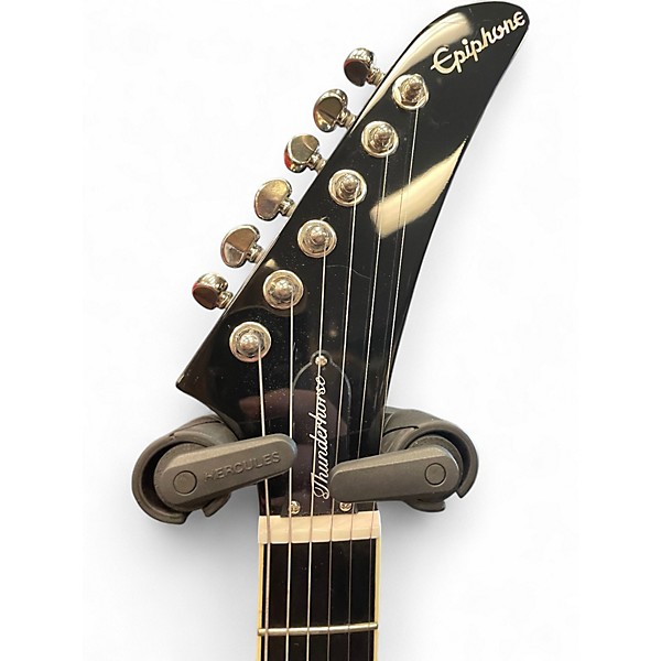Used Epiphone Brendon Small Thunderhorse Explorer Silver Burst Solid Body Electric Guitar