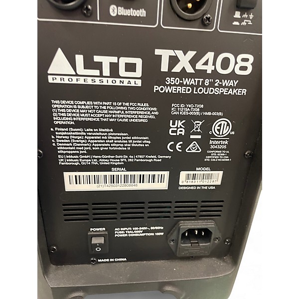 Used Alto TX408 Power Amp