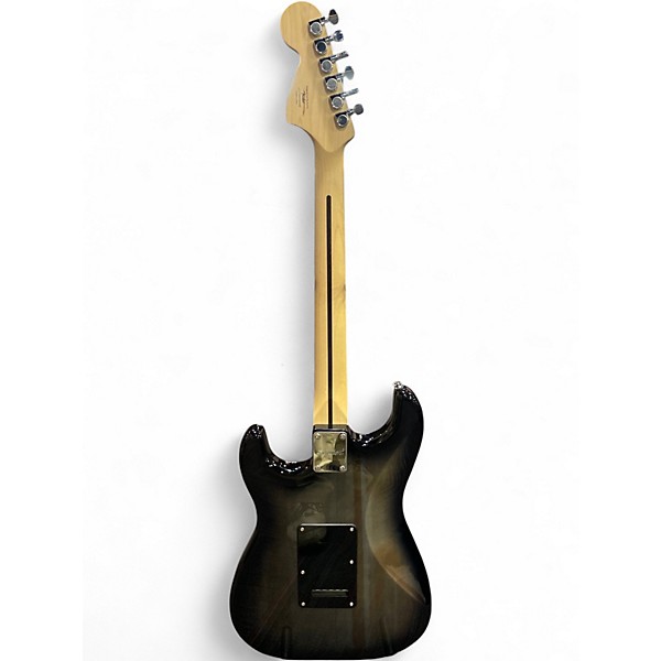 Used Squier affinity stratocaster hss Trans Black Solid Body Electric Guitar