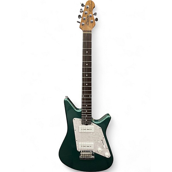 Used Sterling by Music Man Albert Lee AL40 Sherwood Green Metallic Solid Body Electric Guitar