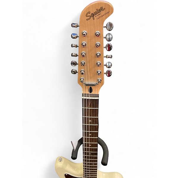 Used Squier JAZZMASTER 12 STRING WHITE Solid Body Electric Guitar