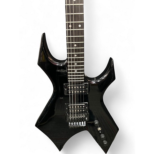 Used B.C. Rich STRANGER THINGS EDDIE INSPIRED NJ WARLOCK Black Solid Body Electric Guitar