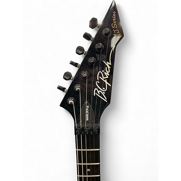 Used B.C. Rich STRANGER THINGS EDDIE INSPIRED NJ WARLOCK Black Solid Body Electric Guitar