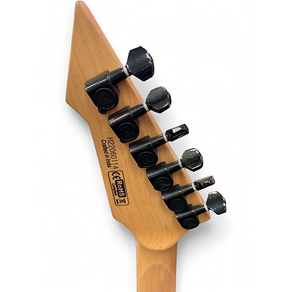 Used B.C. Rich STRANGER THINGS EDDIE INSPIRED NJ WARLOCK Black Solid Body Electric Guitar