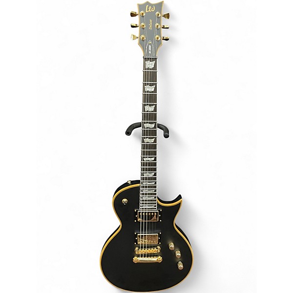 Used Ltd EC1000 Black and Gold Solid Body Electric Guitar