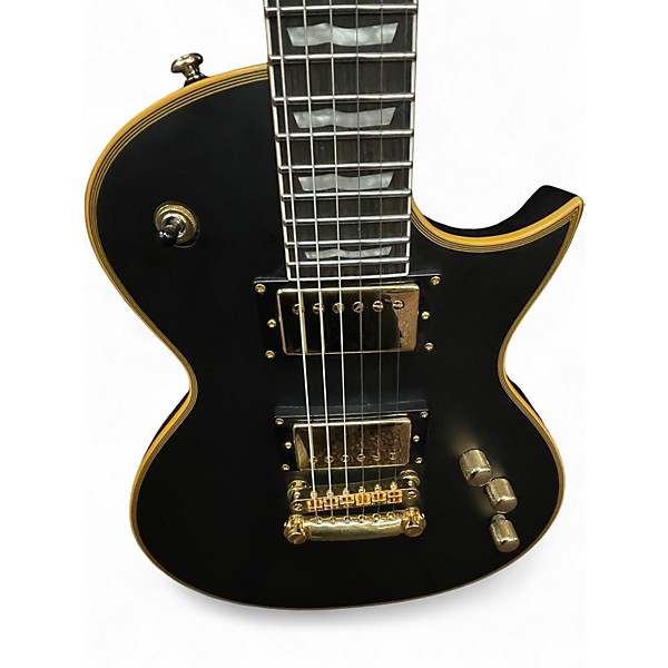 Used Ltd EC1000 Black and Gold Solid Body Electric Guitar