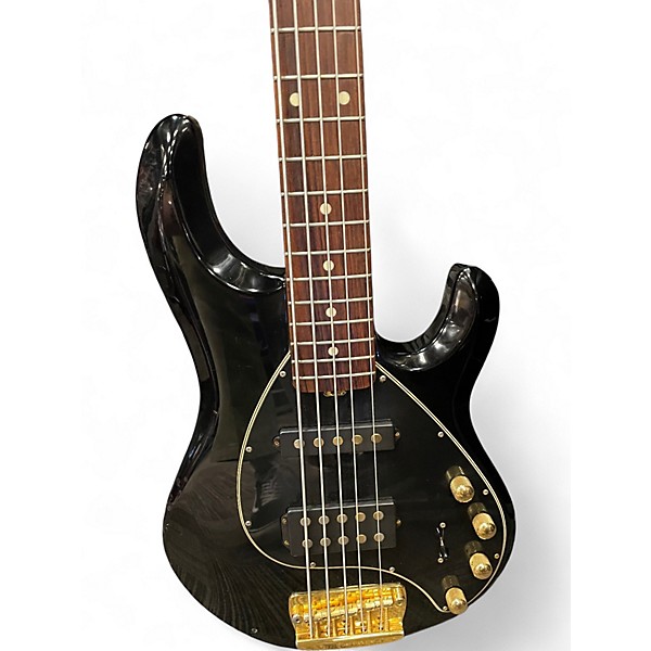 Used Ernie Ball Music Man STINGRAY HS 5 Black Electric Bass Guitar