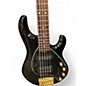 Used Ernie Ball Music Man STINGRAY HS 5 Black Electric Bass Guitar