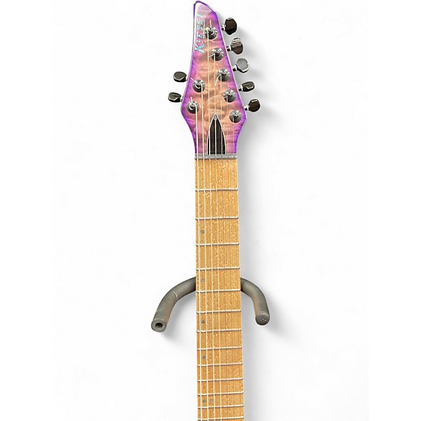 Used Kiesel Aries 7 Evertune Trans Purple Solid Body Electric Guitar