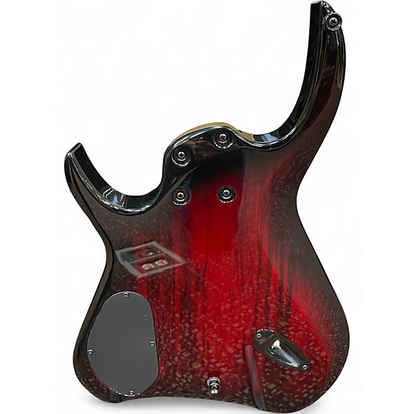 Used Keisel kyber headless multiscale 8 Crimson Red Burst Solid Body Electric Guitar