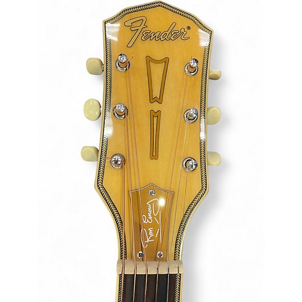 Used Fender Ron Emory Loyalty Parlor Antique Natural Acoustic Guitar