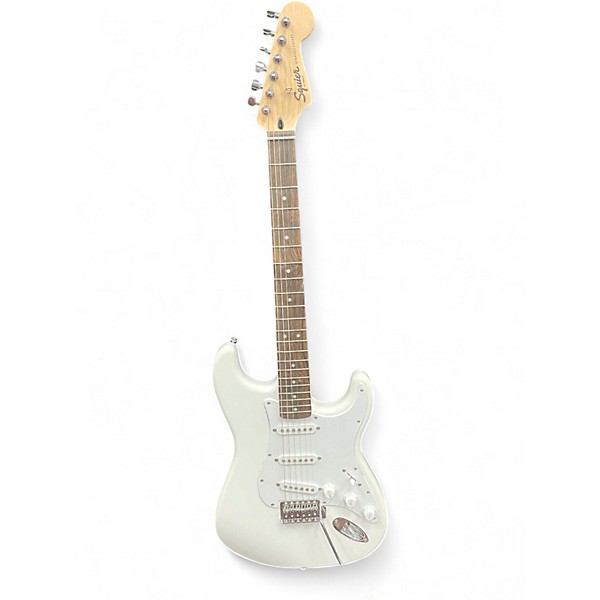 Used Squier FSR Sonic Stratocaster Arctic White Solid Body Electric Guitar