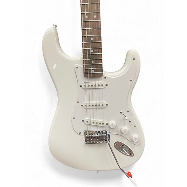 Used Squier FSR Sonic Stratocaster Arctic White Solid Body Electric Guitar