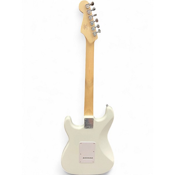 Used Squier FSR Sonic Stratocaster Arctic White Solid Body Electric Guitar