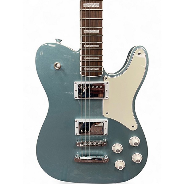 Used Squier Limited Edition Paranormal Troublemaker Telecaster® Deluxe Ice Blue Metallic Solid Body Electric Guitar