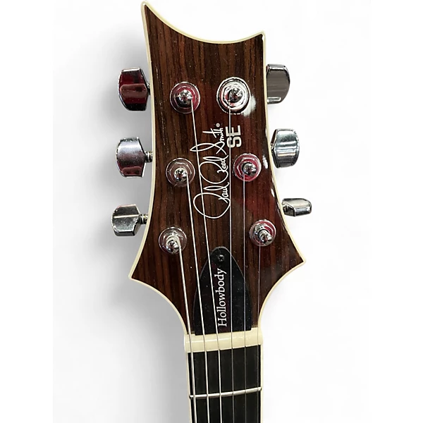 Used PRS SE Custom 22 Semi-Hollowbody Crimson Red Burst Hollow Body Electric Guitar