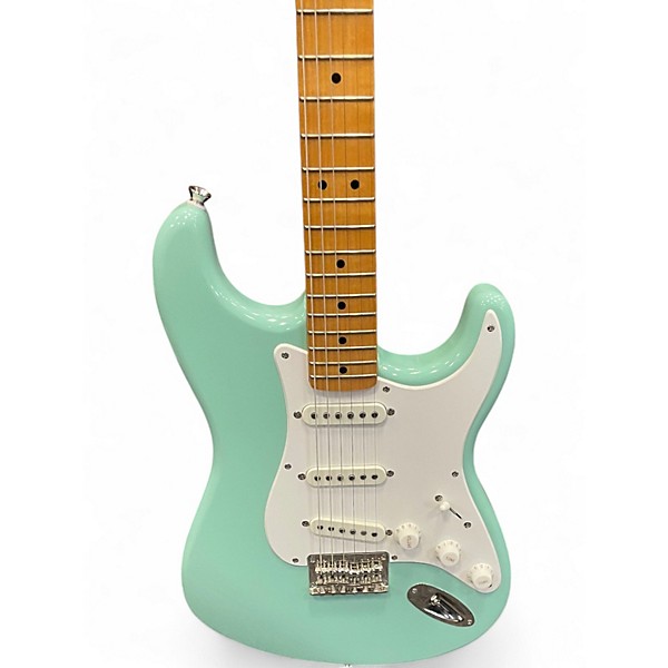 Used Squier Classic Vibe 1950S Stratocaster Surf Green Solid Body Electric Guitar