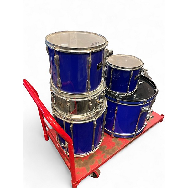 Used Pearl 4 Piece EXPORT SERIES BLUE Drum Kit