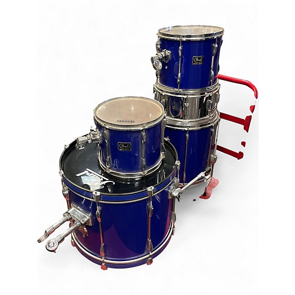Used Pearl 4 Piece EXPORT SERIES BLUE Drum Kit