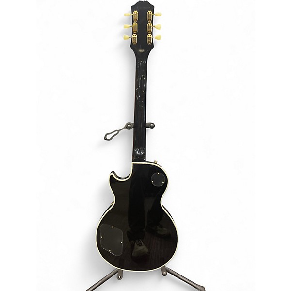 Used 2025 Epiphone Les Paul Custom P-90 Guitar Center-Exclusive Electric Guitar Ebony Solid Body Electric Guitar