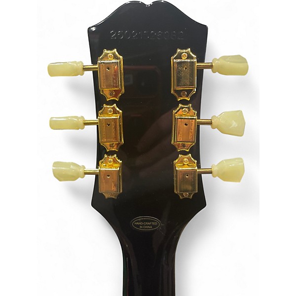 Used 2025 Epiphone Les Paul Custom P-90 Guitar Center-Exclusive Electric Guitar Ebony Solid Body Electric Guitar