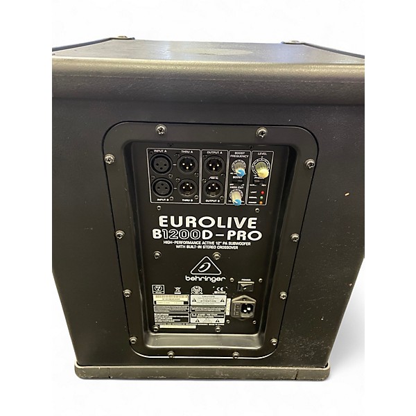 Used Behringer Eurolive B1200D Pro Powered Subwoofer