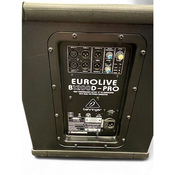 Used Behringer Eurolive B1200D Pro Powered Subwoofer