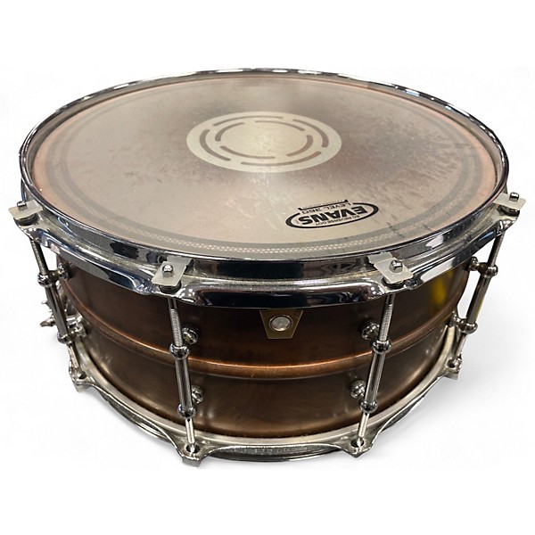 Used Ludwig 14X6.5 COPPERPHONIC RAW Copper Drum