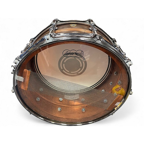 Used Ludwig 14X6.5 COPPERPHONIC RAW Copper Drum