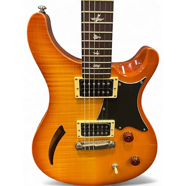Used PRS SE Custom 22 Semi-Hollowbody Honey Burst Hollow Body Electric Guitar