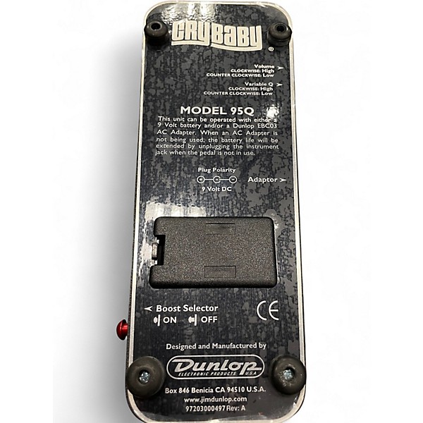 Used Dunlop 95Q Cry Baby Wah Effect Pedal