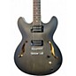 Used Ibanez Artcore AS53 Flat Transparent Black Hollow Body Electric Guitar