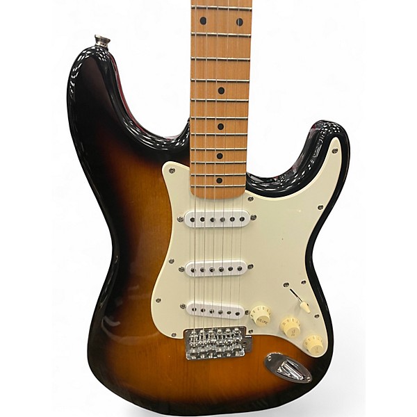 Used Squier Affinity Stratocaster 2 Color Sunburst Solid Body Electric Guitar