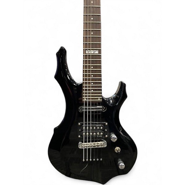 Used ESP LTD F JR Black Solid Body Electric Guitar