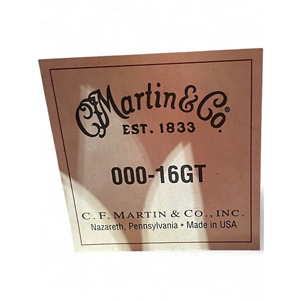 Used Martin 00016GT NATURAL PAINTED OCEAN Acoustic Guitar