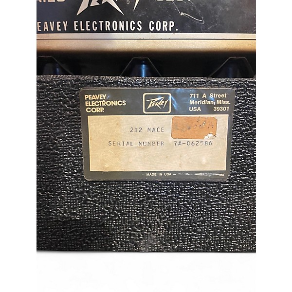 Used Peavey Mace 212 Tube Guitar Combo Amp