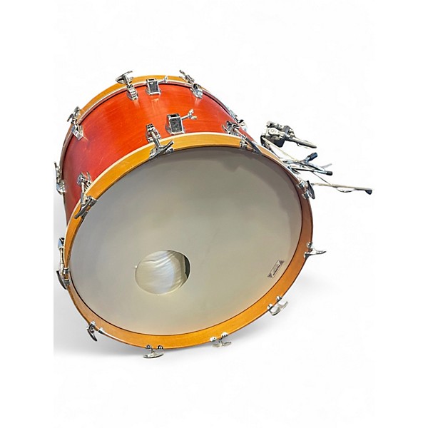 Vintage 1960s Ludwig 4 Piece Classic Maple CHERRY STAIN Drum Kit