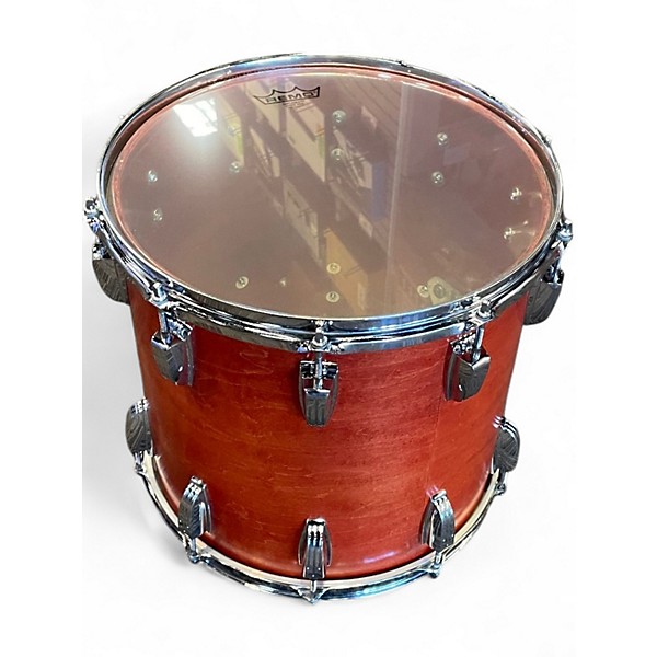 Vintage 1960s Ludwig 4 Piece Classic Maple CHERRY STAIN Drum Kit
