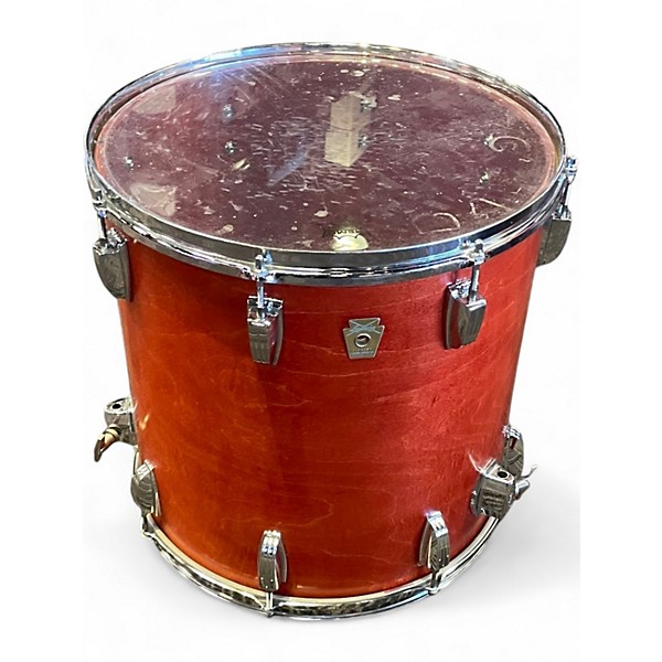 Vintage 1960s Ludwig 4 Piece Classic Maple CHERRY STAIN Drum Kit