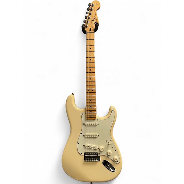 Used Fender Standard Stratocaster Olympic White Solid Body Electric Guitar