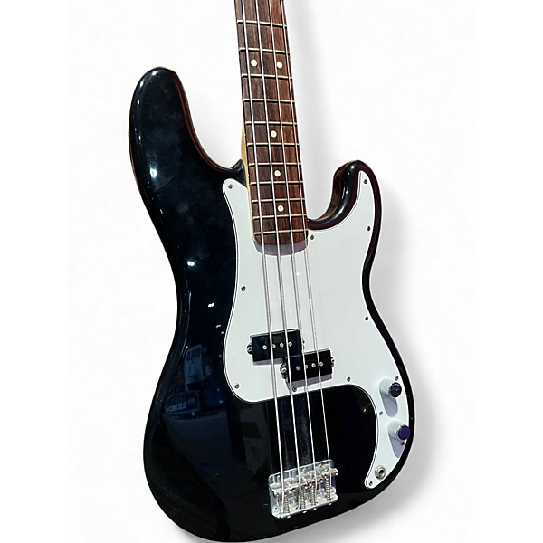 Used 2000s Fender Standard Precision Bass Black Electric Bass Guitar