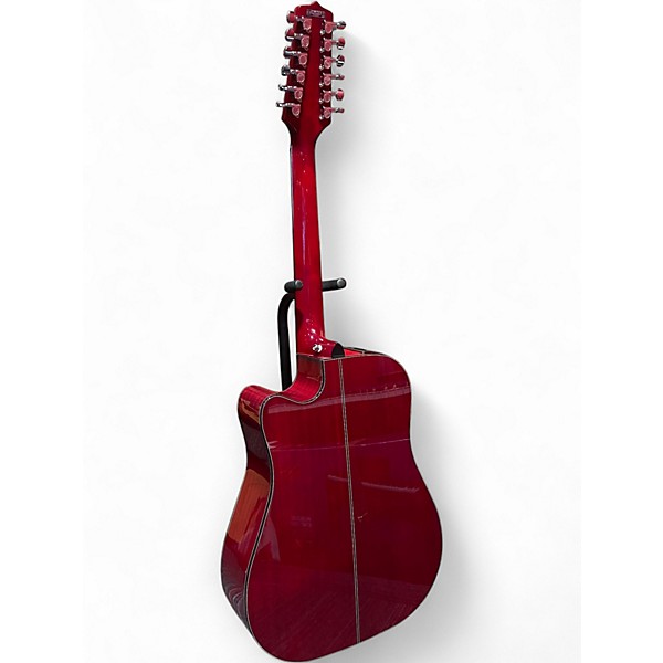 Used Takamine GD30CE-12 Red 12 String Acoustic Electric Guitar