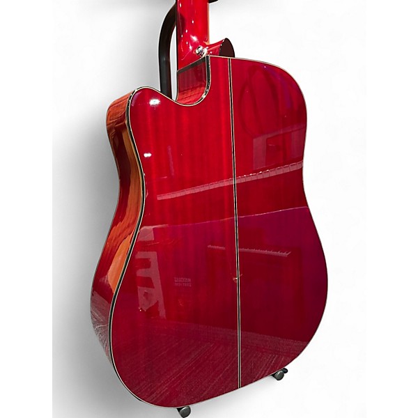 Used Takamine GD30CE-12 Red 12 String Acoustic Electric Guitar