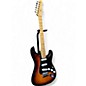Used 2003 Fender AM Stratocaster 3 Tone Sunburst Solid Body Electric Guitar thumbnail