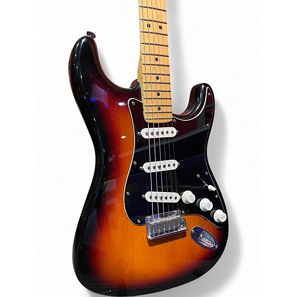 Used 2003 Fender AM Stratocaster 3 Tone Sunburst Solid Body Electric Guitar