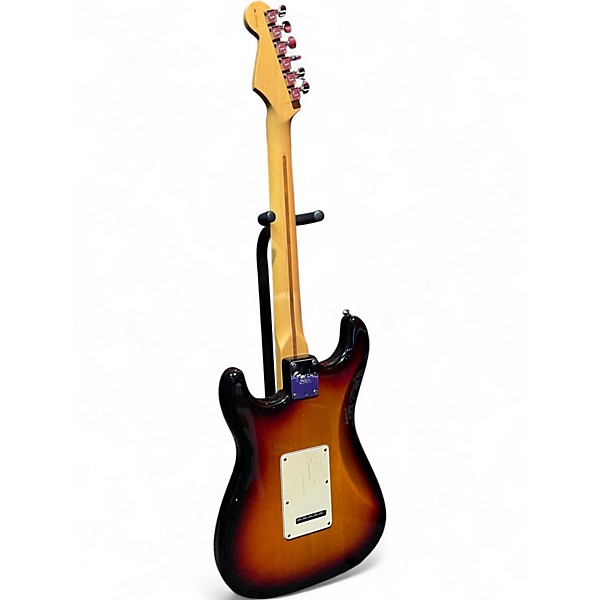 Used 2003 Fender AM Stratocaster 3 Tone Sunburst Solid Body Electric Guitar
