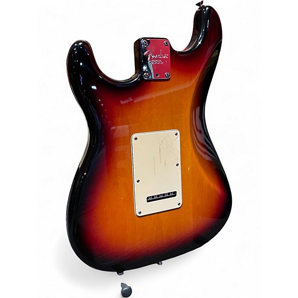 Used 2003 Fender AM Stratocaster 3 Tone Sunburst Solid Body Electric Guitar
