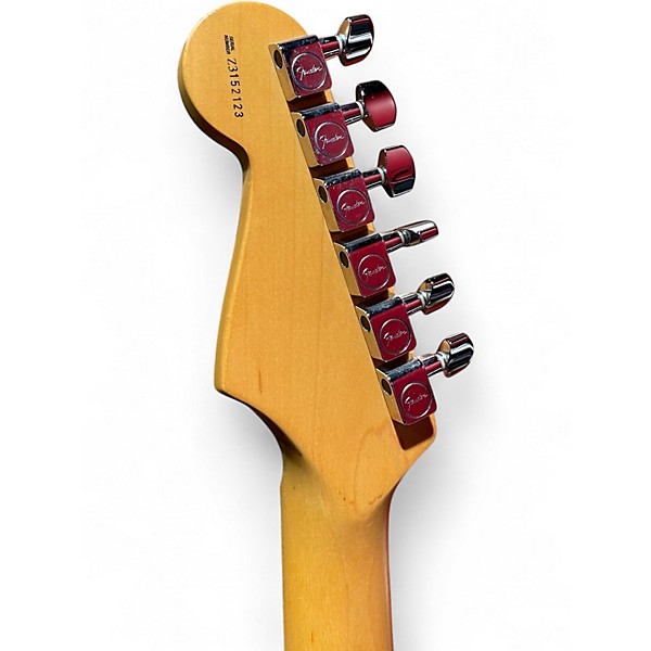 Used 2003 Fender AM Stratocaster 3 Tone Sunburst Solid Body Electric Guitar