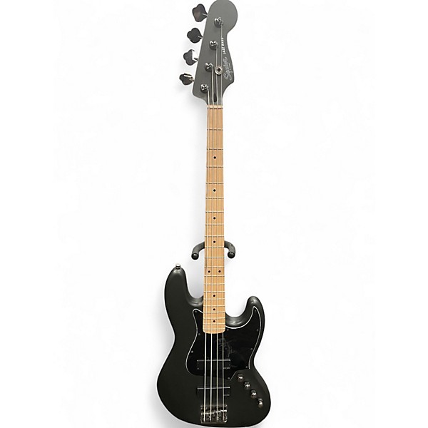 Used Squier Contemporary Active Jazz Bass Flat Black Electric Bass Guitar