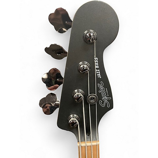 Used Squier Contemporary Active Jazz Bass Flat Black Electric Bass Guitar
